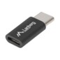 Lanberg AD-UC-UM-02 cambiador de género para cable USB 2.0 Type C Micro-USB 2.0 Type B Negro