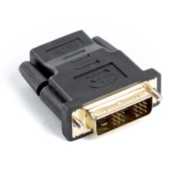 Lanberg AD-0013-BK cambiador de género para cable HDMI DVI-D 18+1 Single Link Negro