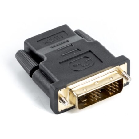 Lanberg AD-0013-BK cambiador de género para cable HDMI DVI-D 18+1 Single Link Negro