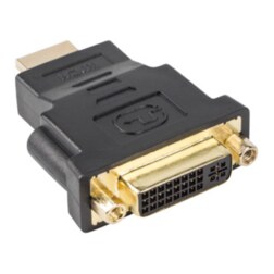 Lanberg AD-0014-BK cambiador de género para cable HDMI DVI-D (F) (24 + 5) Negro