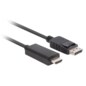 Lanberg CA-DPHD-11CC-0050-BK cambiador de género para cable DisplayPort HDMI Negro