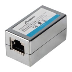 Lanberg AD-RJ45-RJ45-OS6 cambiador de género para cable RJ-45 Plata