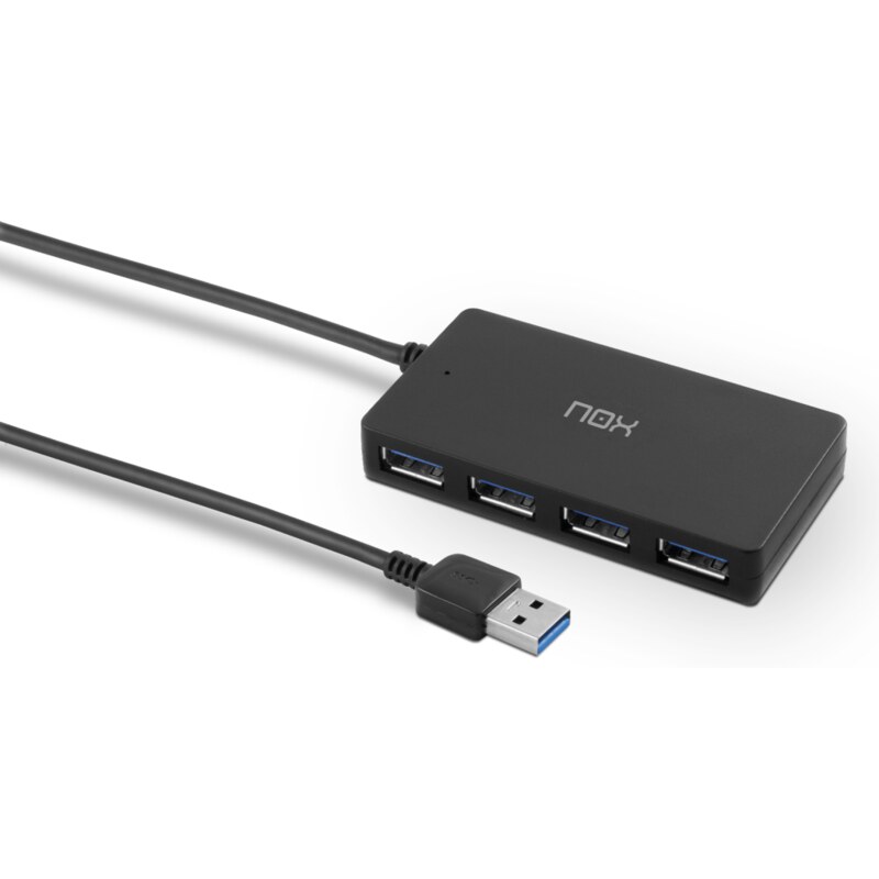 NOX Lite Hub One USB 3.2 Gen 1 (3.1 Gen 1) Type-A 10 Mbit/s Negro