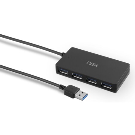 NOX Lite Hub One USB 3.2 Gen 1 (3.1 Gen 1) Type-A 10 Mbit/s Negro