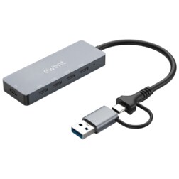Ewent EW1151 hub de interfaz USB Tipo C 10000 Mbit/s Gris