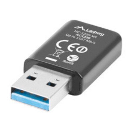 Lanberg NC-1200-WI adaptador y tarjeta de red WLAN 5000 Mbit/s