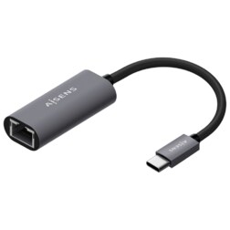 AISENS Conversor USB3.1 Gen1 USB-C A Ethernet Gigabit 10/100/1000 Mbps, Gris, 15cm