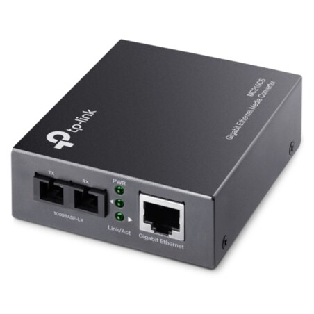 TP-Link MC210CS convertidor de medio 1000 Mbit/s 1310 nm Monomodo Negro