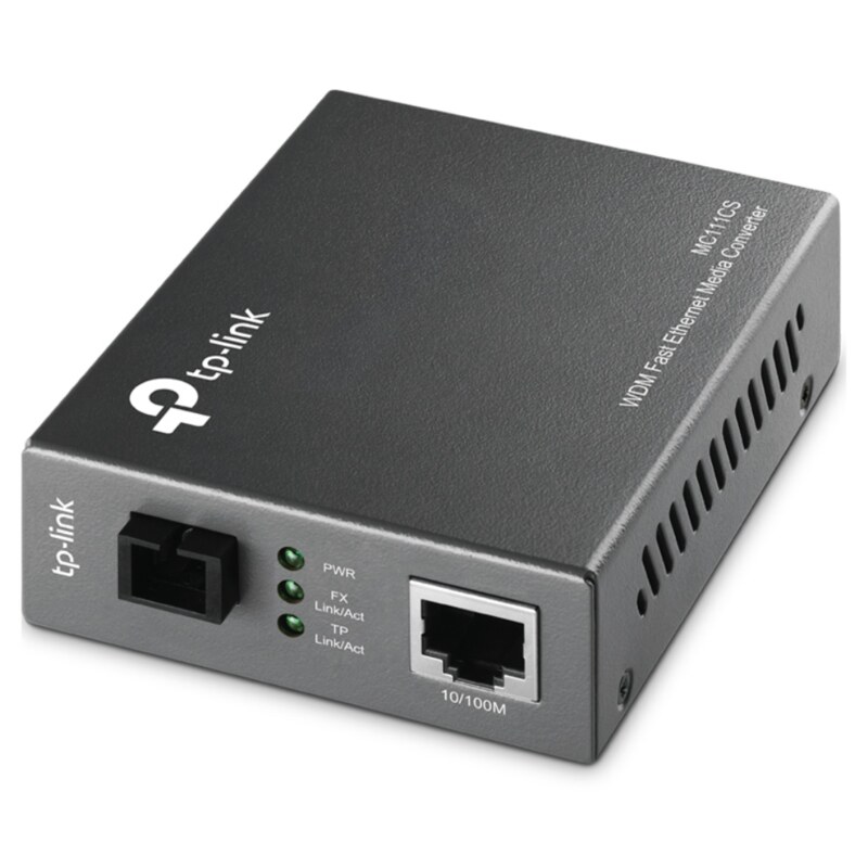 TP-Link MC111CS convertidor de medio 1000 Mbit/s 1550 nm Monomodo Negro