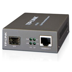 TP-Link MC220L convertidor de medio 1000 Mbit/s Multimodo, Monomodo Negro