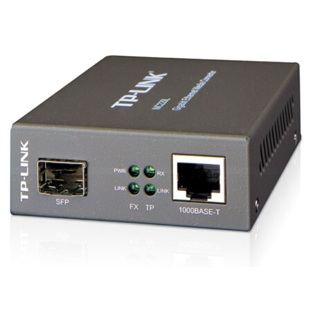 TP-Link MC220L convertidor de medio 1000 Mbit/s Multimodo, Monomodo Negro