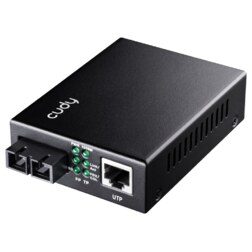 Cudy MC100GSA-20 convertidor de medio 1000 Mbit/s 1310 nm Monomodo Negro