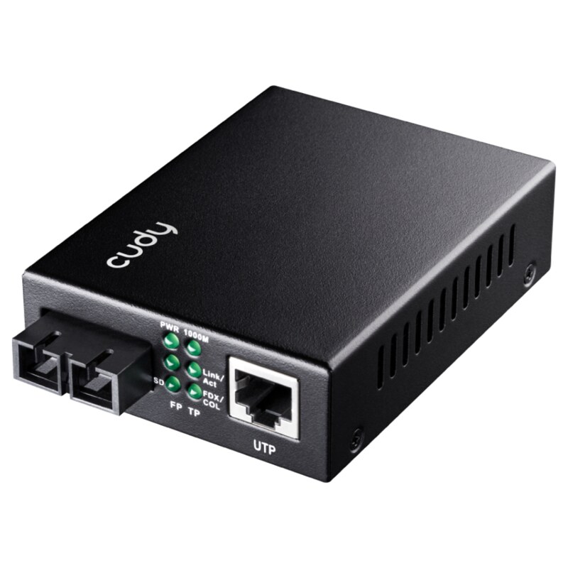 Cudy MC100GSA-20 convertidor de medio 1000 Mbit/s 1310 nm Monomodo Negro