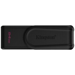 Kingston Technology DataTraveler 64GB Portable USB 3.2 Gen 1 Exodia S (Black/Black)