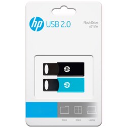 HP v212w unidad flash USB 64 GB USB tipo A 2.0 Negro, Azul