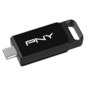PNY Elite unidad flash USB 64 GB USB Tipo C 3.2 Gen 1 (3.1 Gen 1) Negro