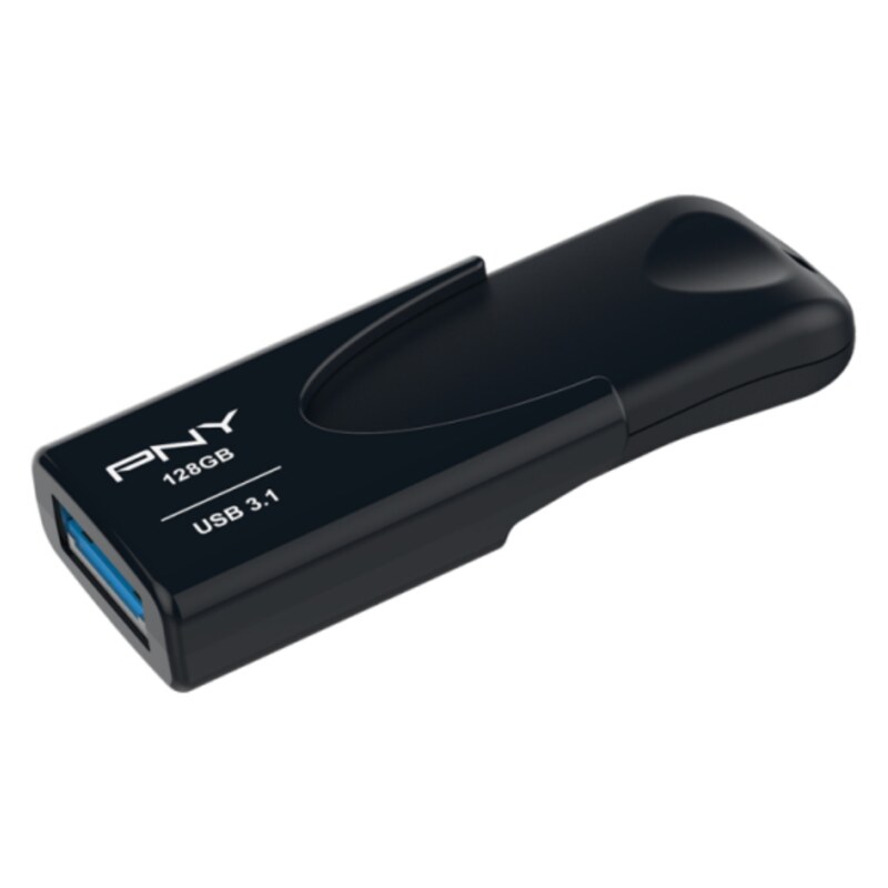 PNY Attache 4 unidad flash USB 128 GB USB tipo A 3.2 Gen 1 (3.1 Gen 1) Negro