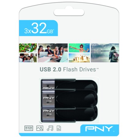 PNY Attaché 4 USB 2.0 unidad flash USB 32 GB USB tipo A Negro