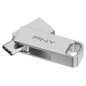 PNY DUO LINK unidad flash USB 128 GB USB Type-A / USB Type-C 3.2 Gen 1 (3.1 Gen 1) Acero inoxidable