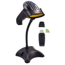 Ewent EW3430 lector de código de barras Lector de códigos de barras portátil 1D LED Negro