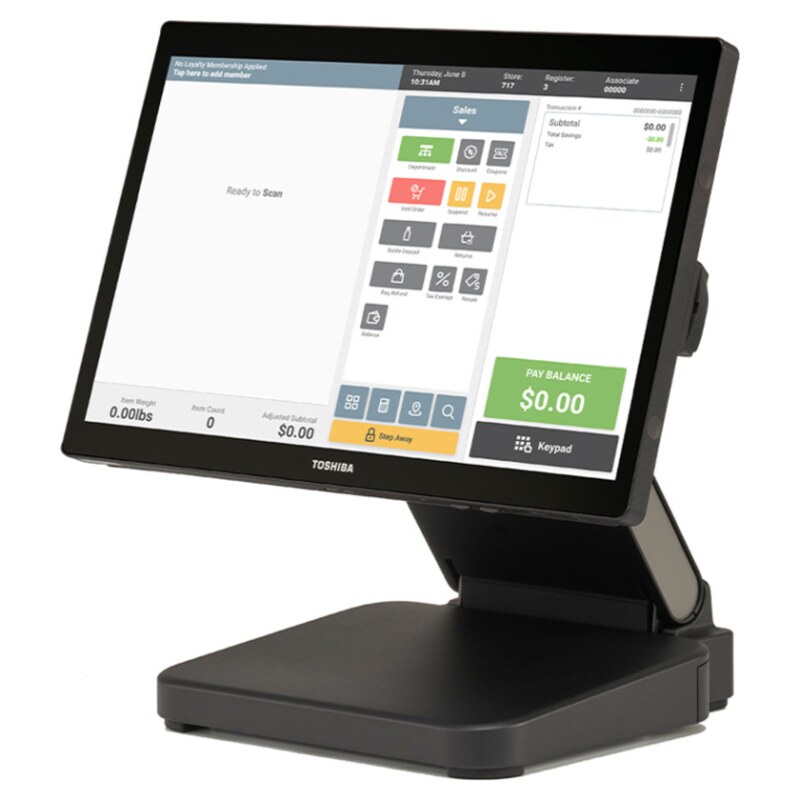 Toshiba 6201-E6C V1 Terminal Punto Venta (TPV) 6305E 1,8 GHz 39,6 cm (15.6") Pantalla táctil Negro