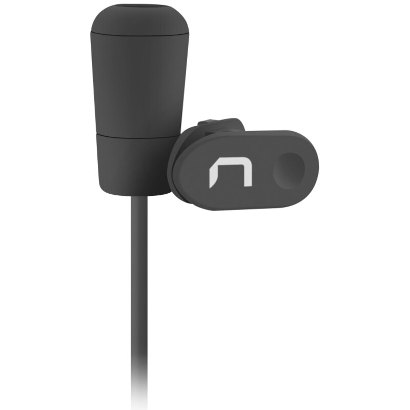 NATEC NMI-1351 micrófono Negro Micrófono con pinza de enganche