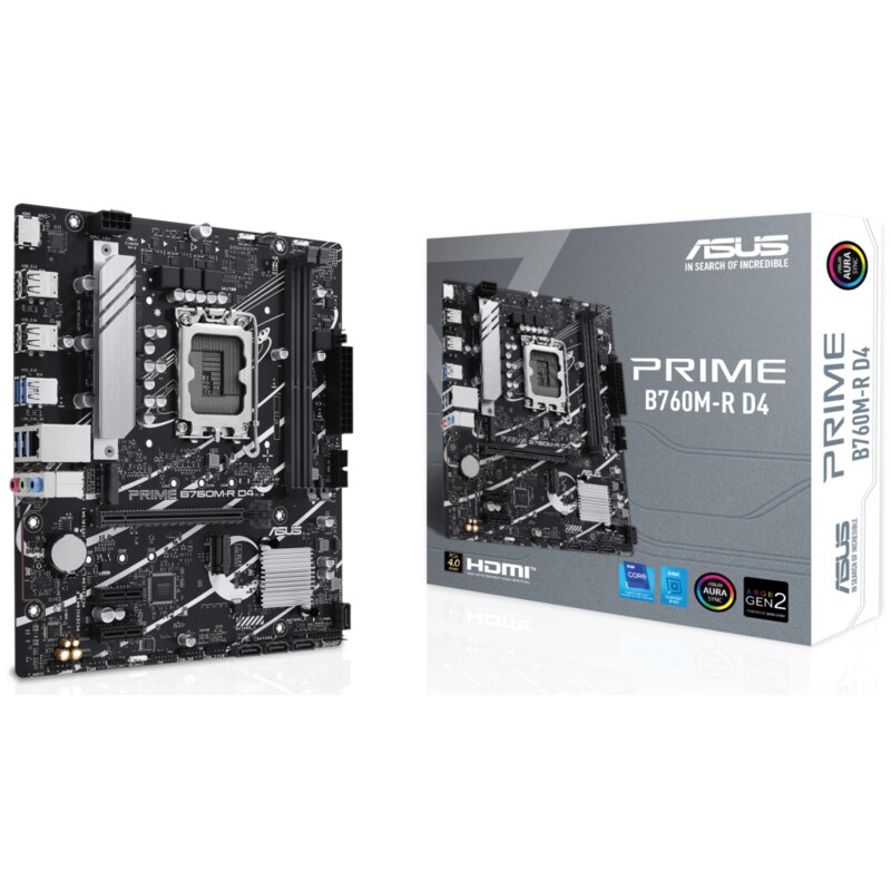 ASUS PRIME B760M-R D4 Intel B760 LGA 1700 micro ATX