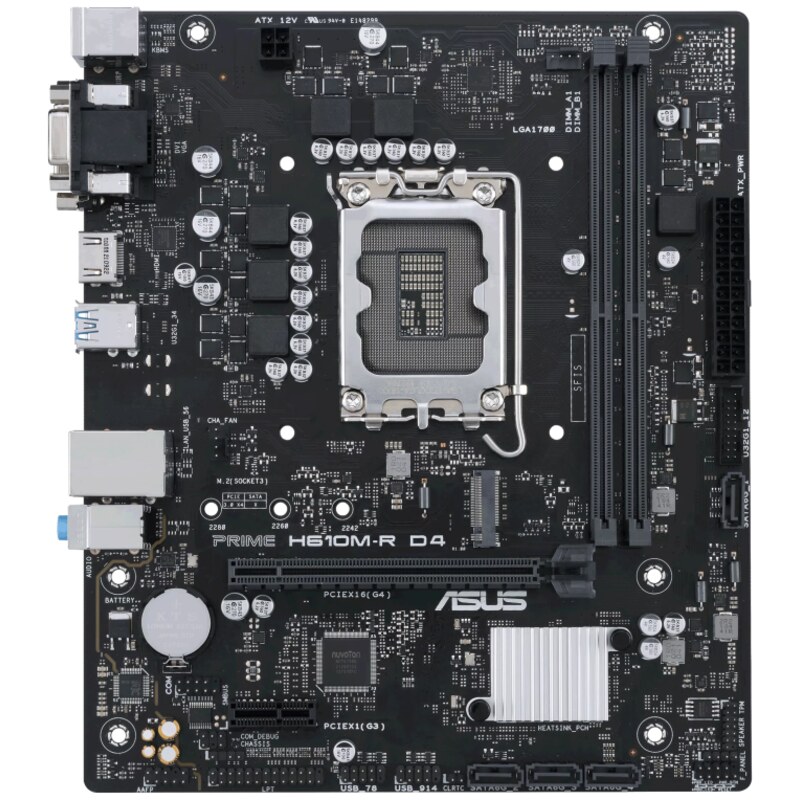 ASUS PRIME H610M-R D4 Intel H610 LGA 1700 micro ATX