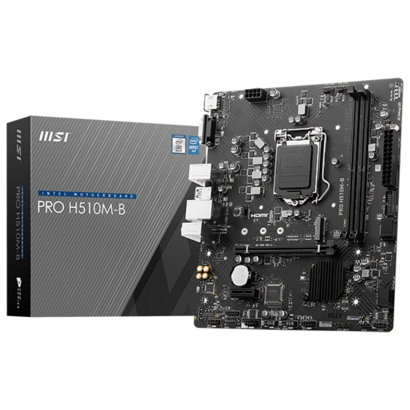 MSI PRO H510M-B placa base Intel H470 LGA 1200 (Socket H5) micro ATX