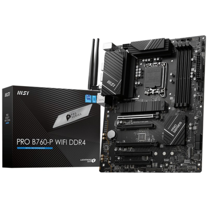 MSI PRO B760-P WIFI DDR4 placa base Intel B760 LGA 1700 ATX