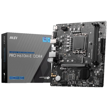 MSI PRO H610M-E DDR4 placa base Intel H610 LGA 1700 micro ATX