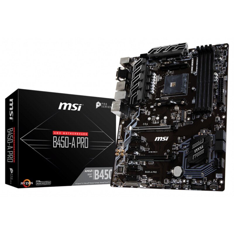 MSI B450-A-PRO AMD B450 Zócalo AM4 ATX