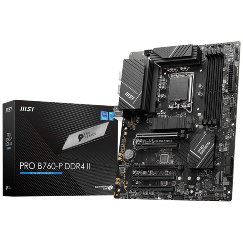 MSI PRO B760-P DDR4 II placa base Intel B760 LGA 1700 ATX
