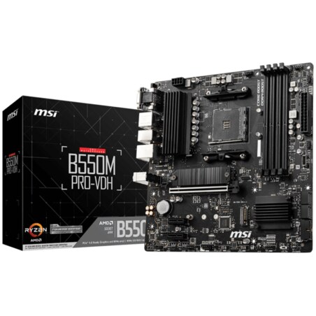 MSI B550M PRO-VDH placa base AMD B550 Zócalo AM4 micro ATX