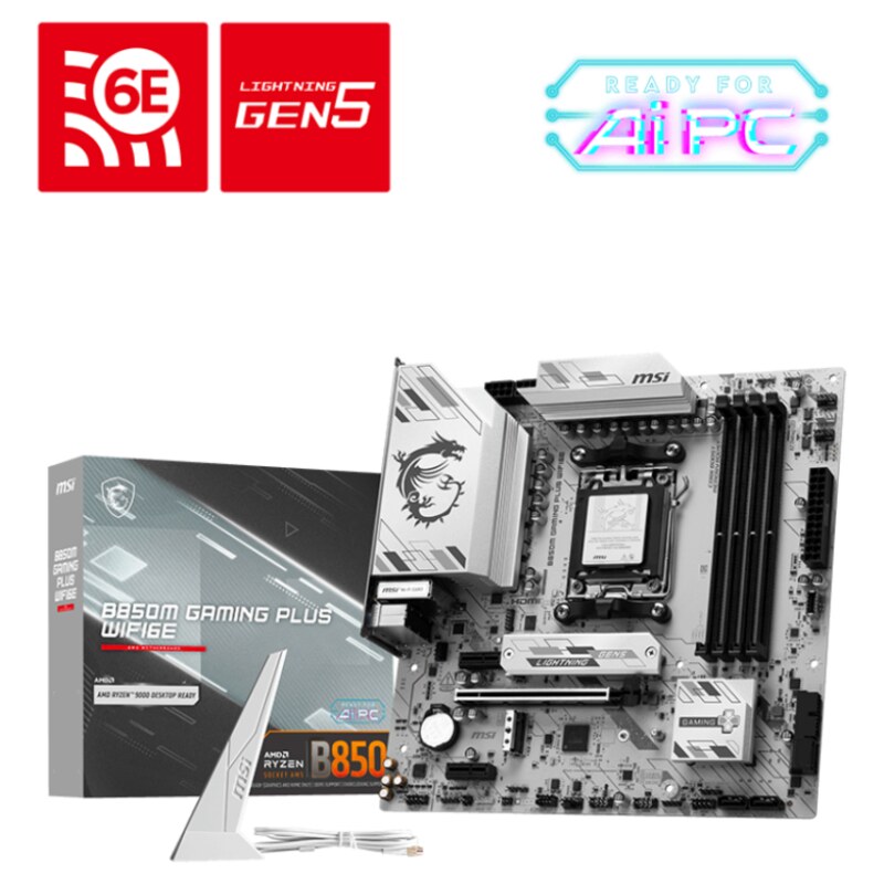MSI B850M GAMING PLUS WIFI6E AMD B850 Zócalo AM5 micro ATX