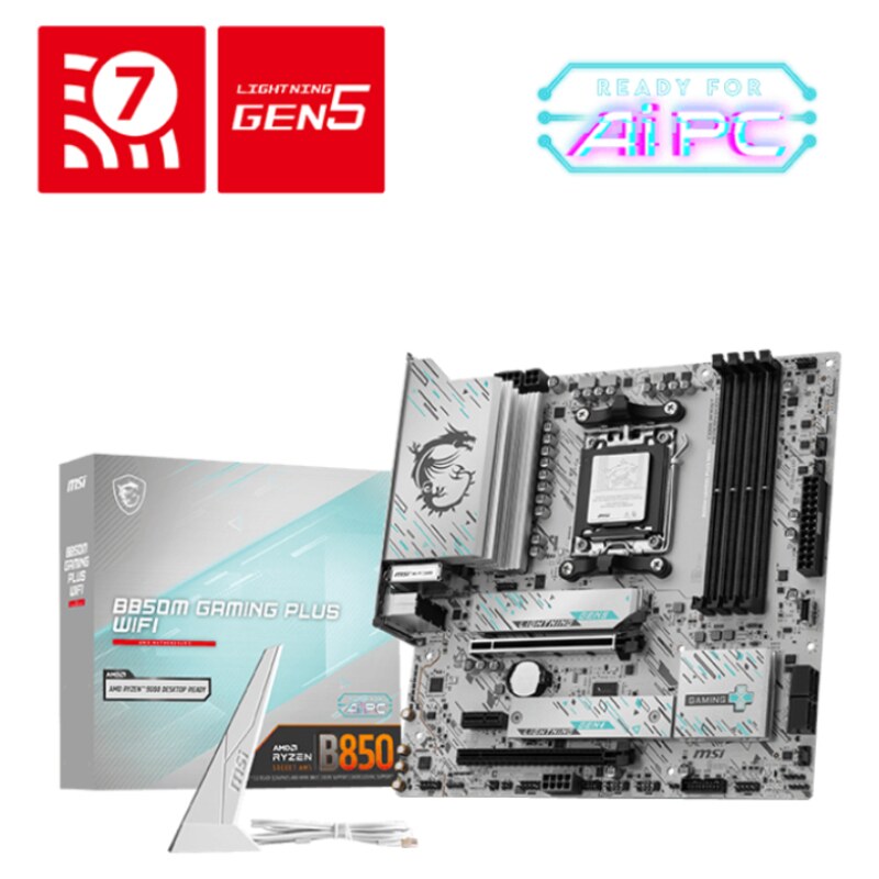 MSI B850M GAMING PLUS WIFI AMD B850 Zócalo AM5 micro ATX