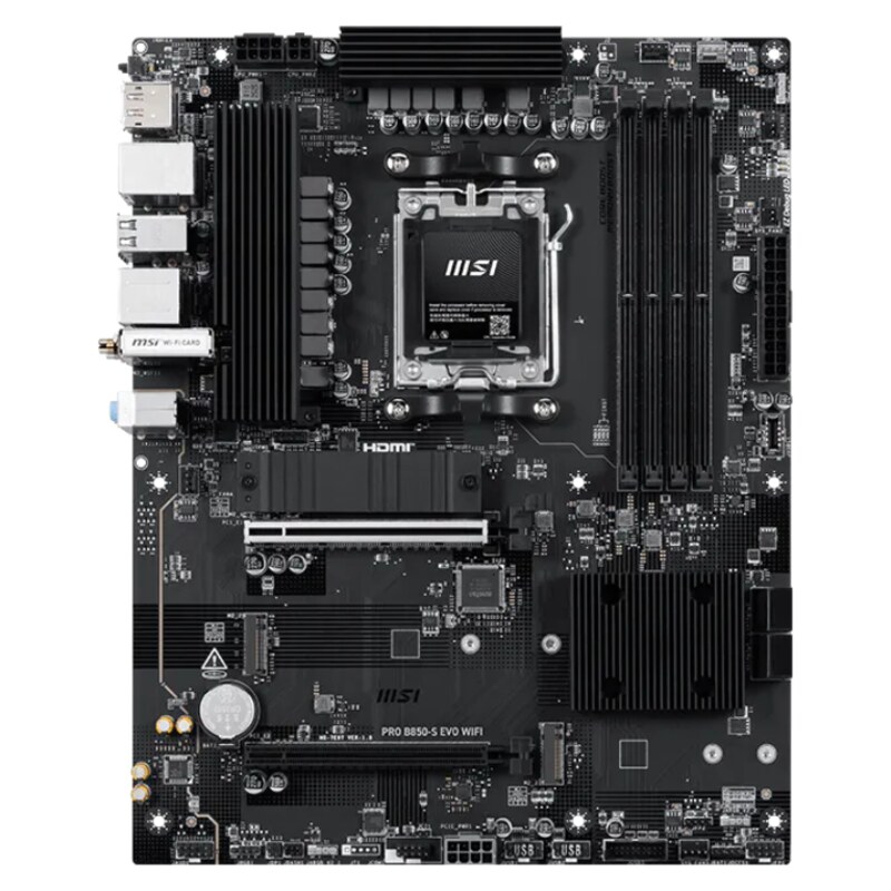 MSI PRO B850-S EVO WIFI placa base AMD B850 Zócalo AM5 ATX