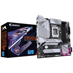 GIGABYTE B760M AORUS ELITE WIFI6E GEN5 Placa Base – Compatible con procesadores Intel Core 14ª generación, VRM digital de 12+1+1