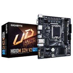 GIGABYTE H610M S2H V2 Placa base - Soporta CPUs Intel Core de 14ª generación, 4+1+1 Fases Híbridas VRM Digital, hasta 5600MHz DD