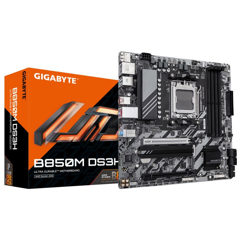 GIGABYTE B850M DS3H placa base AMD B850 Zócalo AM5 micro ATX
