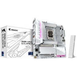 GIGABYTE B860M AORUS ELITE WF6E ICE Placa base - CPUs Intel Core Ultra, VRM de 12+1+2+1 fases, hasta 9200MHz DDR5, 1xPCIe 5.0 + 