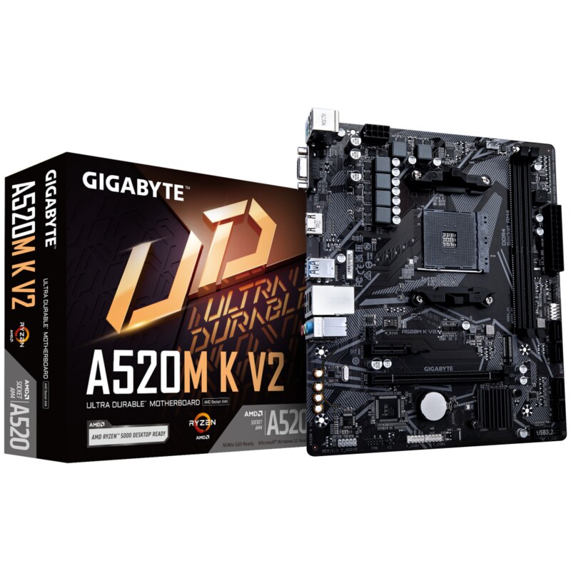 GIGABYTE Placa base A520M K V2