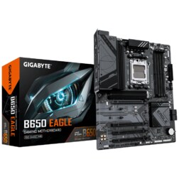 GIGABYTE B650 EAGLE Placa base - AMD Ryzen serie 9000, VRM de 12+2+2 fases, hasta 7600 MHz DDR5 (OC), 1xPCIe 5.0 + 2xPCIe 4.0 M.
