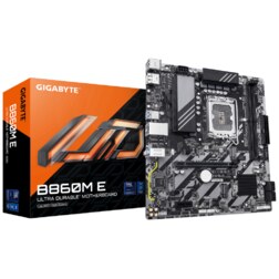 GIGABYTE B860M E Placa Base - Procesadores Intel Core Ultra Series, VRM de 4+1+2 fases, hasta 8800MHz DDR5 (O.C), 2xPCIe 4.0 M.2