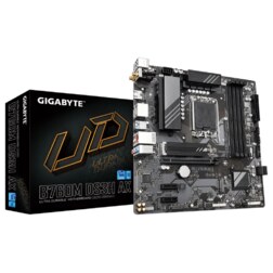 GIGABYTE B760M DS3H AX Placa Base - Compatible con procesadores Intel Core de 14ª generación, VRM digital de 6+2+1 fases, hasta 