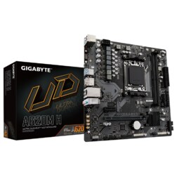 GIGABYTE A620M H Placa base - Soporta CPUs AMD Ryzen 8000, VRM digital de 5+2+2 fases, hasta 7200MHz DDR5 (OC), 1xPCIe 4.0 M.2, 
