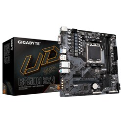 GIGABYTE B650M S2H Placa base - AMD Ryzen serie 9000, VRM de 5+2+2 fases, hasta 6400 MHz DDR5 (OC), 1xPCIe 4.0 M.2, LAN GbE, USB