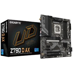 GIGABYTE Z790 D AX Placa base - Soporta CPUs Intel Core de 14ª generación, VRM digital de 12+1+1 fases, hasta 7600MHz DDR5 (OC),