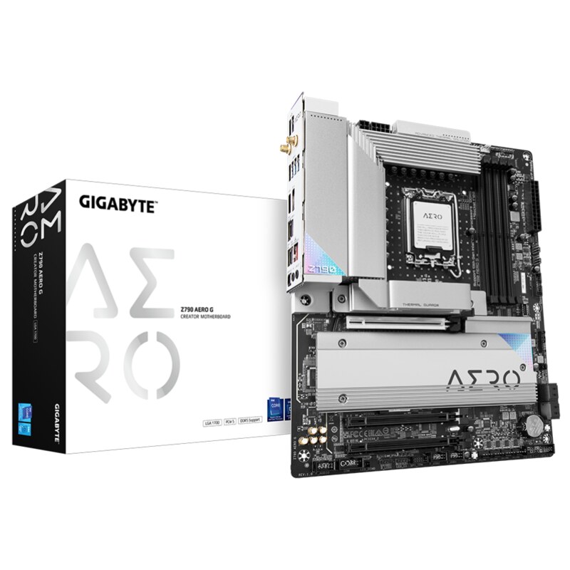 GIGABYTE Z790 AERO G Placa base - Soporta CPUs Intel Core de 14ª generación, hasta 7600MHz DDR5 (OC), 1xPCIe 5.0+4xPCIe 4.0 M.2,