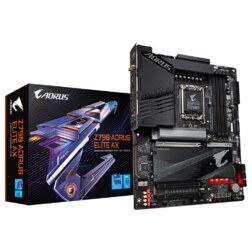 GIGABYTE Z790 AORUS ELITE AX Placa base - Soporta CPUs Intel Core de 14ª generación, 16*+2+1 fases de VRM digital, hasta 7600MHz